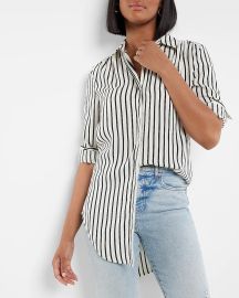 Striped tunic shirt at Express