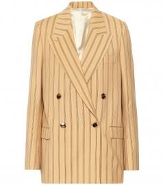 Striped wool blazer at Mytheresa