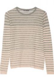 Striped wool-blend sweater at The Outnet