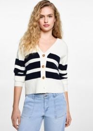 Stripped knit cardigan - Teen MANGO USA at Mango