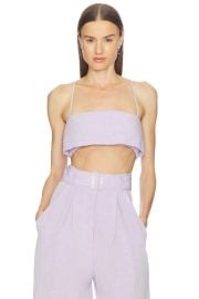Structured Bandeau Crop Top at Revolve