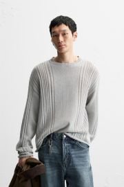 Structured Openwork Sweater at Zara