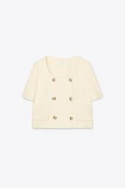 Structured Short Sleeve Blazer at Zara
