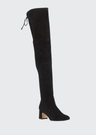 Stuart Weitzman Kirstie 60mm Suede Over-The-Knee Boots - at Bergdorf Goodman