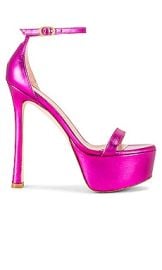 Stuart Weitzman Nudistcurve Hollywood Sandal In Azalea at Revolve
