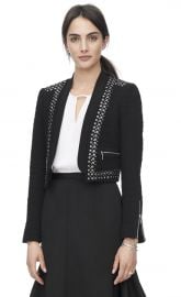 Stud Embellished Jacket at Rebecca Taylor