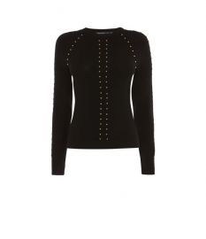 Stud Embellished Jumper at Karen Millen