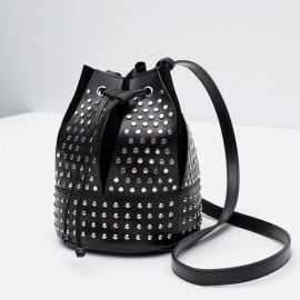 Studded Bucket Bag at Zara