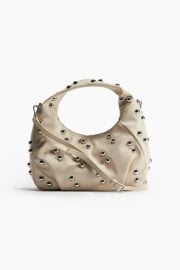 Studded Crossbody Bag - Light beige - Ladies HampM US at H&M