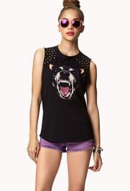 Studded Dog Muscle Tee at Forever 21