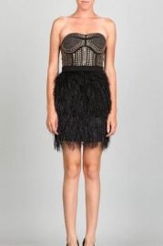 Studded Fur Skirt Dress at Shoptiques