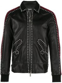 Studded Leather Jacket  Dsquared2 at Farfetch