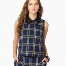 Studded Plaid Top by Juicy Couture at Juicy Couture