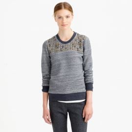 Studded Sweatshirt at J. Crew