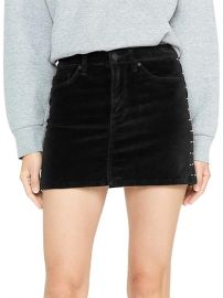 Studded Velvet Mini Skirt at Saks Off 5th