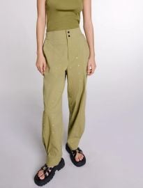 Studded baggy trousers Brown For Women at Maje