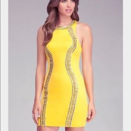 Studded bodycon dress at Bebe