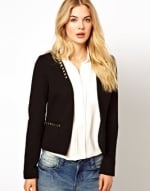 Studded boucle jacket at ASOS at Asos