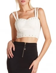 Studded bustier at Charlotte Russe