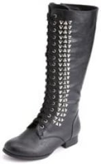 Studded combat boot at Charlotte Russe