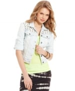 Studded denim jacket by Jessica Simpson at Macys