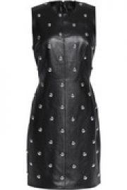 Studded leather mini dress at The Outnet