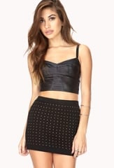 Studded mini skirt at Forever 21