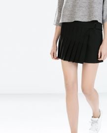 Studio Pleated Mini Skirt at Zara