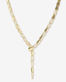 Stunning Gold Pav XL Serpent Lariat Melinda Maria Jewelry at Melinda Maria