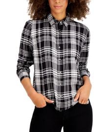 Style & Co Boyfriend Plaid Shirt at Macys