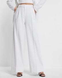 Stylist Super High Waisted Pleated Wide Leg Pant at Express