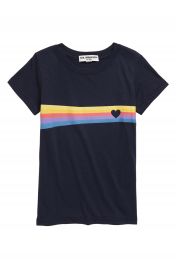 Sub Urban Riot Heart Stripe Tee  Big Girls    Nordstrom at Nordstrom