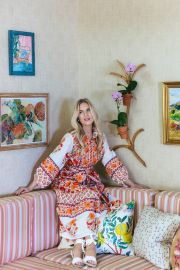 Sue Sartor Flounce Orange Vintage Poppy Dress at Sue Sartor