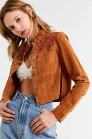 Suede Gas Jacket at Urban Outfitters