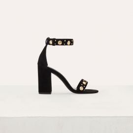 Suede Heeled Sandals by Maje at Maje