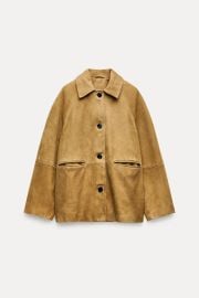 Suede Leather Jacket at Zara