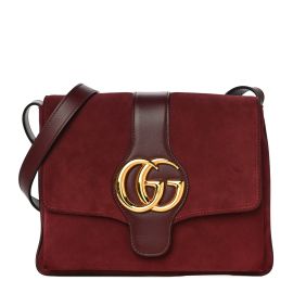 Suede Medium Arli Flap Shoulder Bag by Gucci at Fashionphile