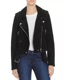 Suede Moto Jacket at Bloomingdales