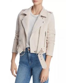 Suede Moto Jacket at Bloomingdales