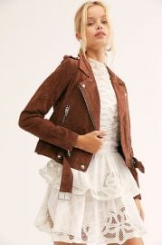 Suede Moto Jacket by Blank NYC at Free People