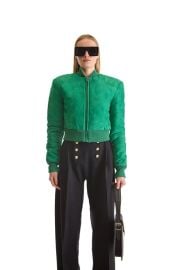 Suede Short Bomber Jacket at Helen Anthony