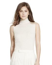 Suede Shoulder Top at Ralph Lauren