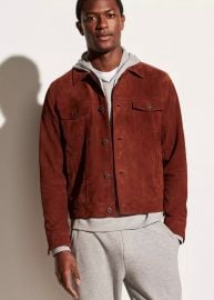 Suede Trucker Jacket at Vince