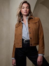 Suede Trucker Jacket at Banana Republic