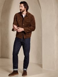 Suede Trucker Jacket at Banana Republic
