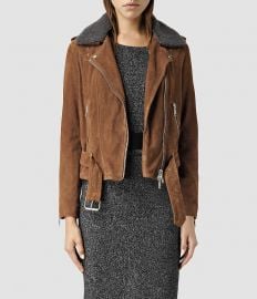 Suede Western Biker Jacket by All Saints at All Saints