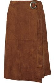 Suede Wrap Skirt by Tibi at Net A Porter