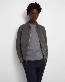 Suede Zip Jacket at Theory