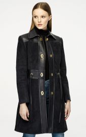 Suede and Leather Coat by Escada at Escada