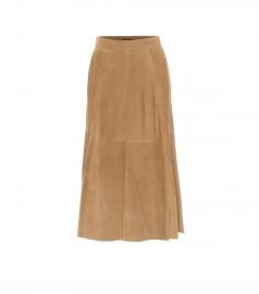 Suede midi skirt at Mytheresa